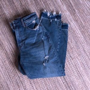 Curve love- high rise mom jeans